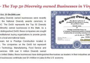 2000 - Top 50 Diversity 
Owned Businesses